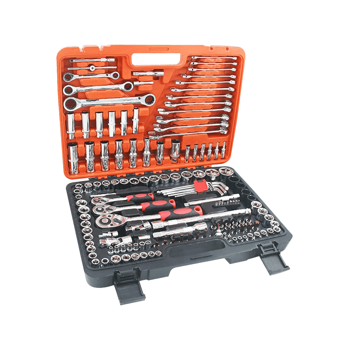 Conjunto de ferramentas de reparo de carro 150 peças Chave de catraca Mecânico de reparo automotivo Caixa de ferramentas combinação Kit de chave de soquete