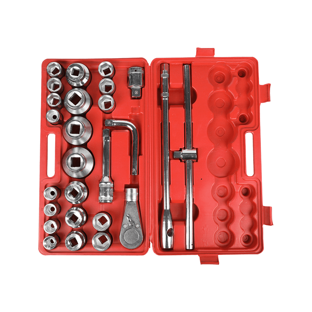 Conjunto de ferramentas mecânicas com soquete Cr-Mo de 26 peças de 3/4' Kits combinados de chave de impacto Conjunto de ferramentas para serviços pesados