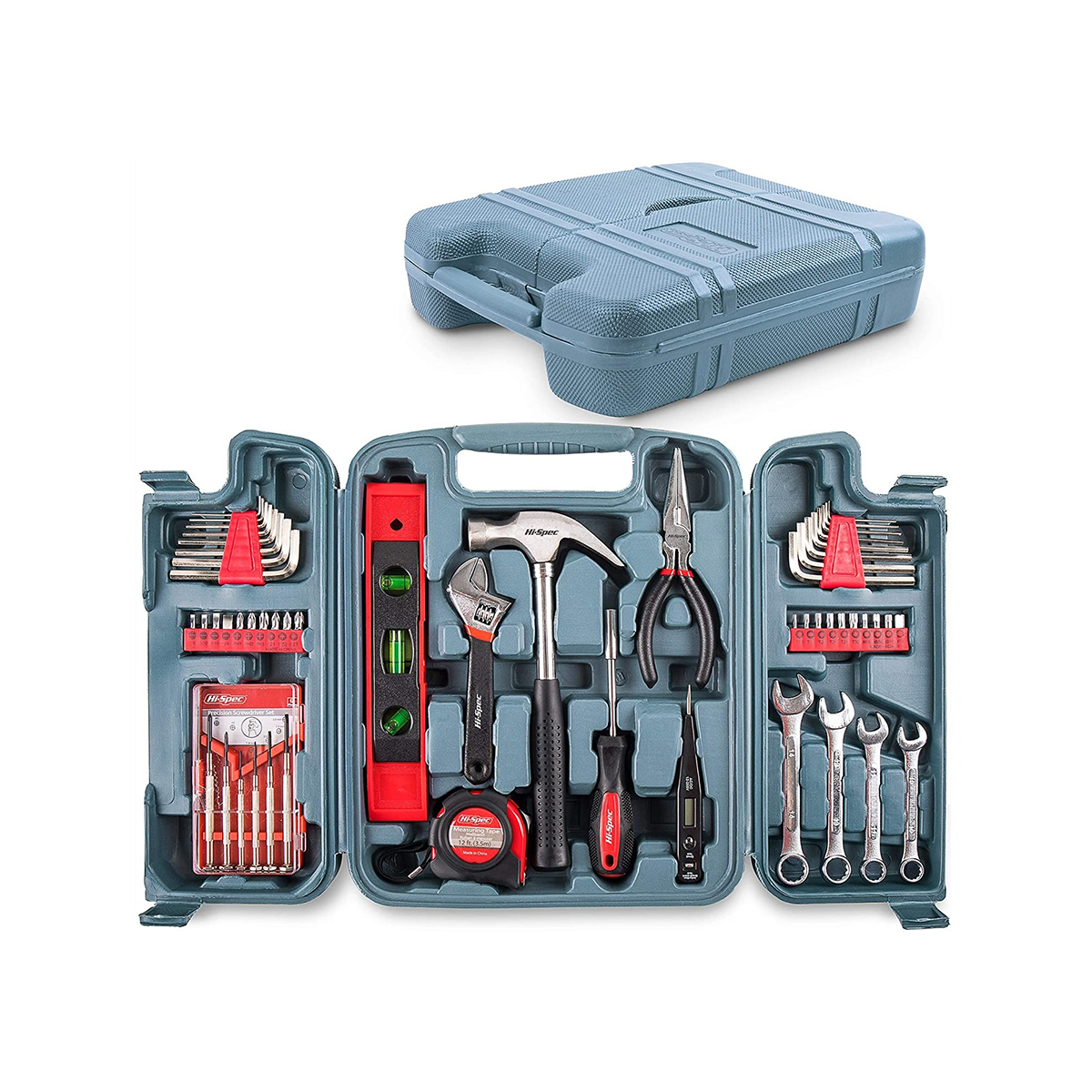 53 pçs kit de combinação de propósitos múltiplos ferramentas manuais kits caseiros para reparos em casa kits de bricolage conjunto de ferramentas completo