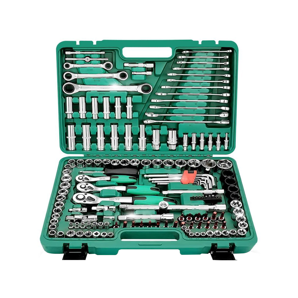 Conjunto de ferramentas de reparo de carro 150 peças Chave de catraca Mecânico de reparo automotivo Caixa de ferramentas combinação Kit de chave de soquete