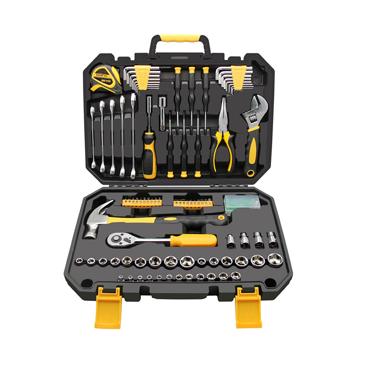 Conjunto de ferramentas de chave de soquete 127 peças Kit de ferramentas manuais domésticas
