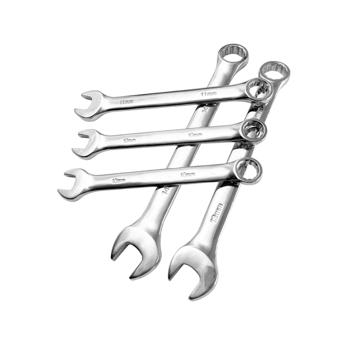 Conjunto de chaves combinadas de ferramentas de reparo de aço carbono de ponta aberta simples